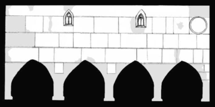  az szaki hajfal alaprajza