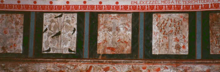 az ifj. Umling L�rinc �ltal festett karzat r�szlete