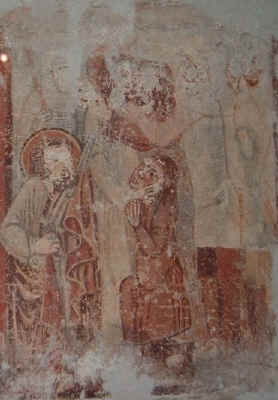 Júdás csókja , elõtérben a római katona fülét levágó Péter