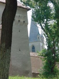 Bástya és a református vártemplom tornya -Molnár Péter felvétele
